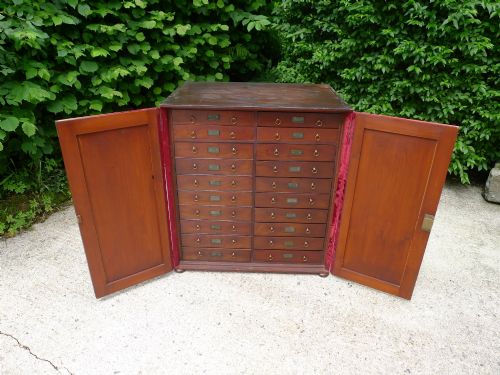 A MID 19TH CENTURY COLLECTORS CABINET IN STAINED AND POLISHED DEAL CIRCA 1860 - ADDITIONAL PHOTO 7