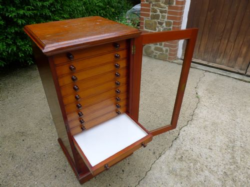 A GOOD 15 DRAWER INSECT COLLECTORS CABINET BY MESSRS WATKINS DONCASTER CIRCA 1890 - ADDITIONAL PHOTO 1