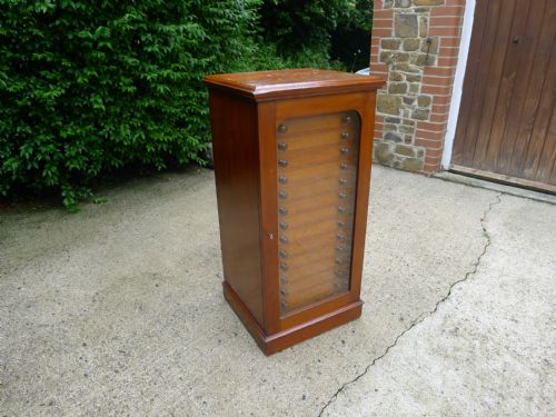A GOOD 15 DRAWER INSECT COLLECTORS CABINET BY MESSRS WATKINS DONCASTER CIRCA 1890 - ADDITIONAL PHOTO 5