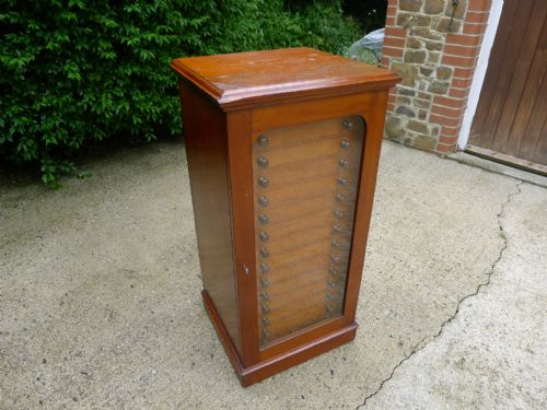 A GOOD 15 DRAWER INSECT COLLECTORS CABINET BY MESSRS WATKINS DONCASTER CIRCA 1890 - ADDITIONAL PHOTO 7