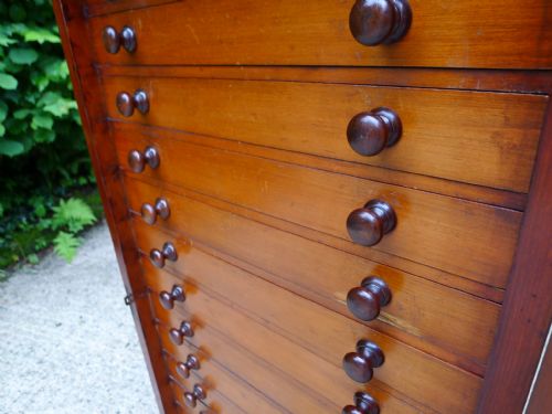 A GOOD 15 DRAWER INSECT COLLECTORS CABINET BY MESSRS WATKINS DONCASTER CIRCA 1890 - ADDITIONAL PHOTO 12