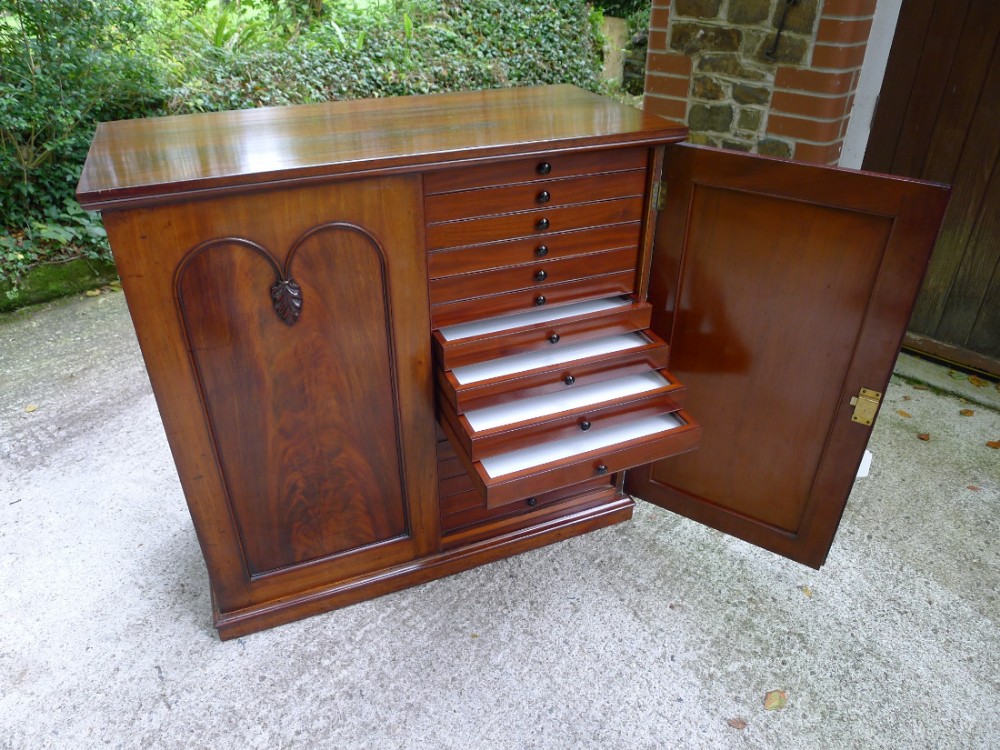A BEAUTIFUL VICTORIAN 32 DRAWER MAHOGANY COLLECTORS CABINET CIRCA 1880