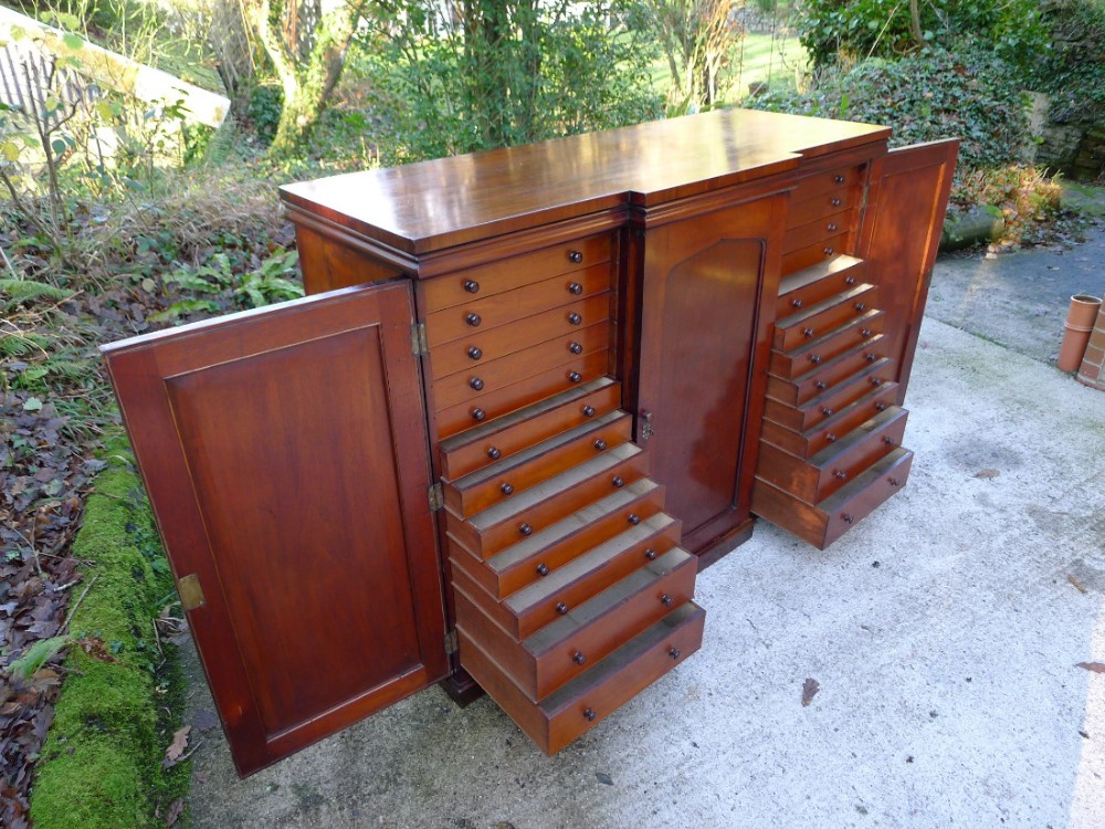 A MAGNIFICENT 36 GRADUATED DRAWER VICTORIAN MAHOGANY COLLECTORS CABINET CIRCA 1880