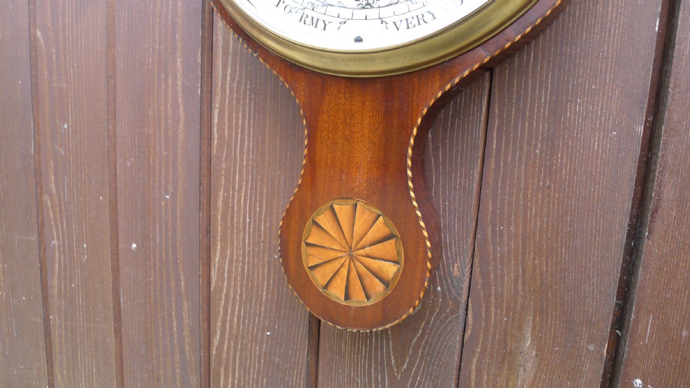 A SUPERB WHEEL BAROMETER BY CHARLES AIANO OF LONDON CIRCA 1800 View III