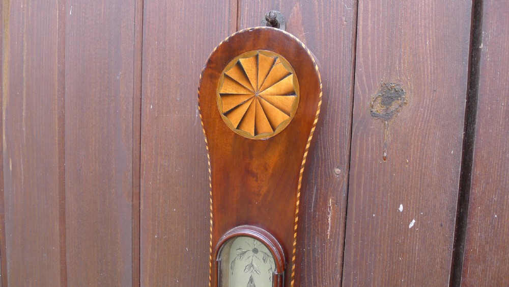 A SUPERB WHEEL BAROMETER BY CHARLES AIANO OF LONDON CIRCA 1800 View V