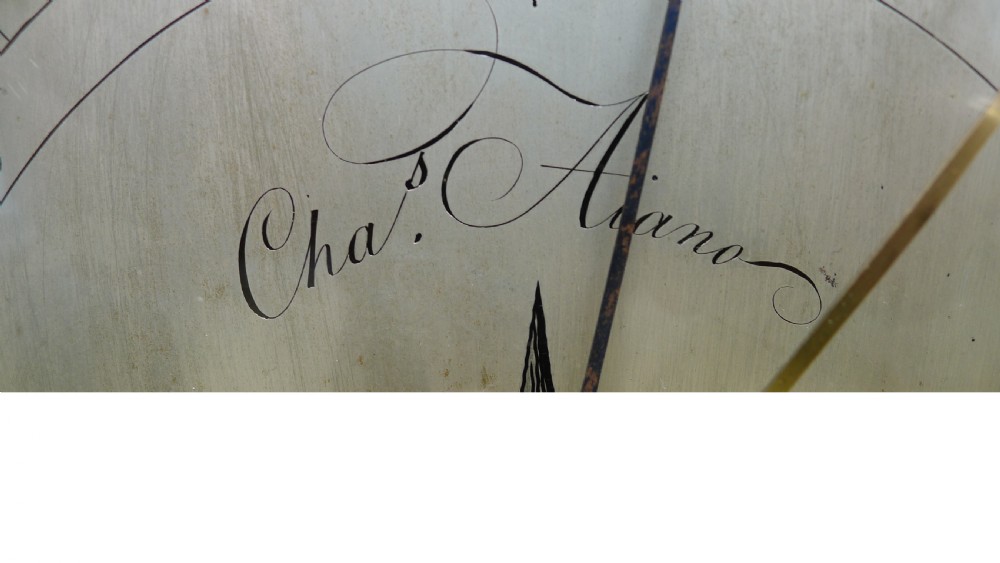 A SUPERB WHEEL BAROMETER BY CHARLES AIANO OF LONDON CIRCA 1800 View VI