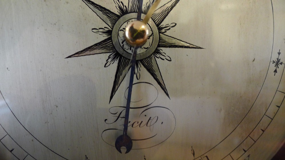 A SUPERB WHEEL BAROMETER BY CHARLES AIANO OF LONDON CIRCA 1800 View XII