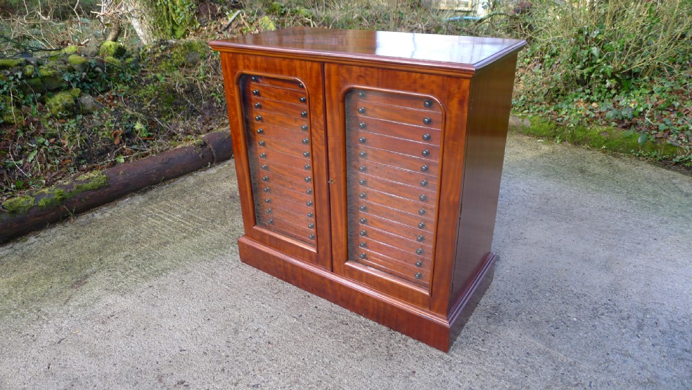 A VERY FINE 30 DRAWER BUTTERFLY COLLECTORS CABINET BY THOMAS GURNEY. CIRCA 1880 View XVI