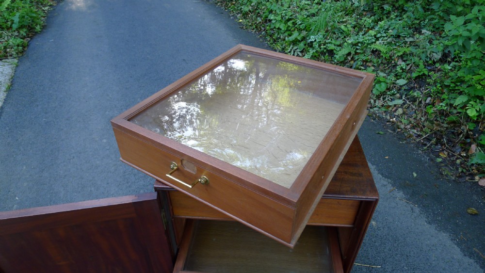 A GOOD SIX DRAWER MAHOGANY COLLECTORS CABINET CIRCA 1830. DEEP DRAWERS. View VIII