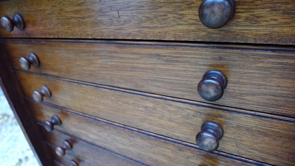 A GOOD AND VERSATILE 16 DRAWER COLLECTORS CABINET LATE OF P.W.CRIBB. CIRCA 1930. View IV