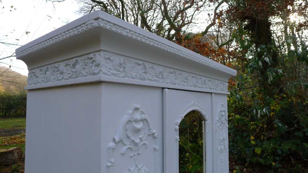 A GOOD PAINTED PINE VICTORIAN WARDROBE CIRCA 1890 View V