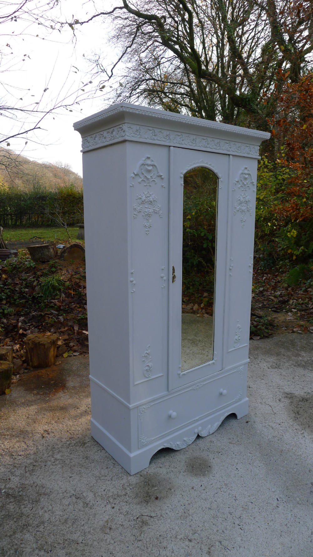 A GOOD PAINTED PINE VICTORIAN WARDROBE CIRCA 1890 View XIII