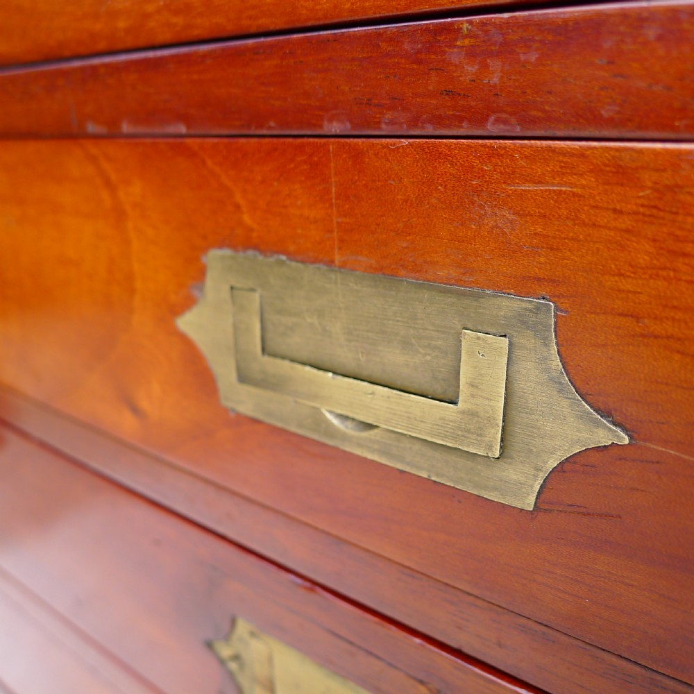 A GOOD AND HIGHLY VERSATILE HONDURAS MAHOGANY COLLECTORS CABINET CIRCA 1870. View IX