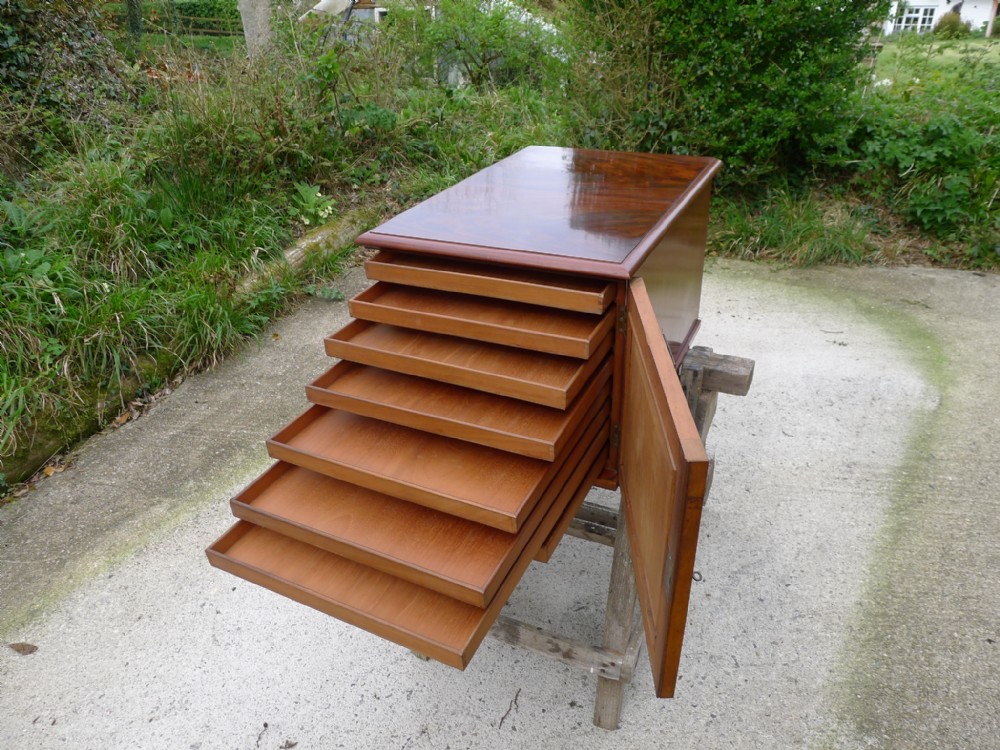 A VERY VERSATILE 8 DRAWER COLLECTORS CABINET CIRCA 1880. PASCOE COLLECTION. OXFORD.