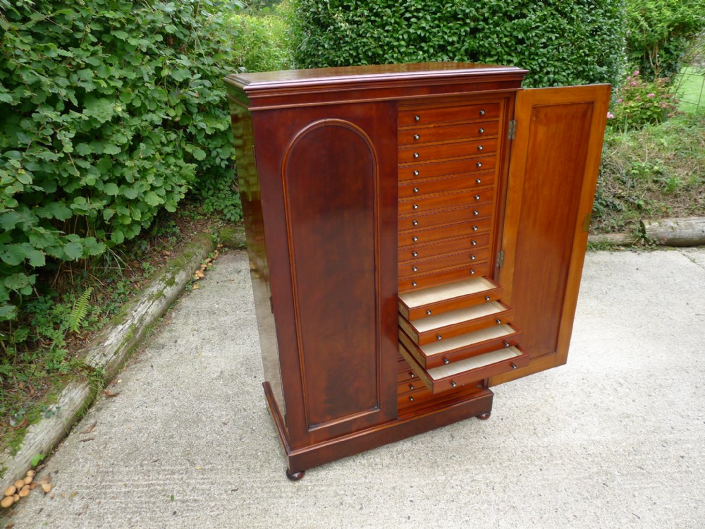 A MAGNIFICENT 40 DRAWER VICTORIAN MAHOGANY COLLECTORS CABINET CIRCA 1870