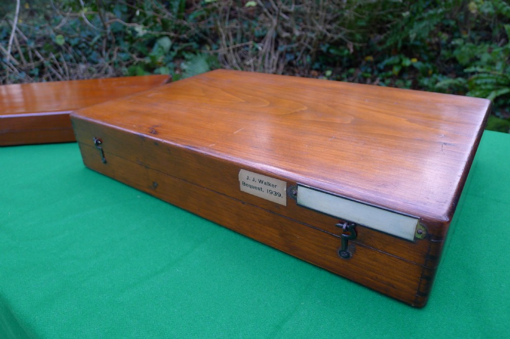 2 GOOD COLLECTORS CABINET STORAGE BOXES. CIRCA 1890. J.T.CROCKETT View VIII