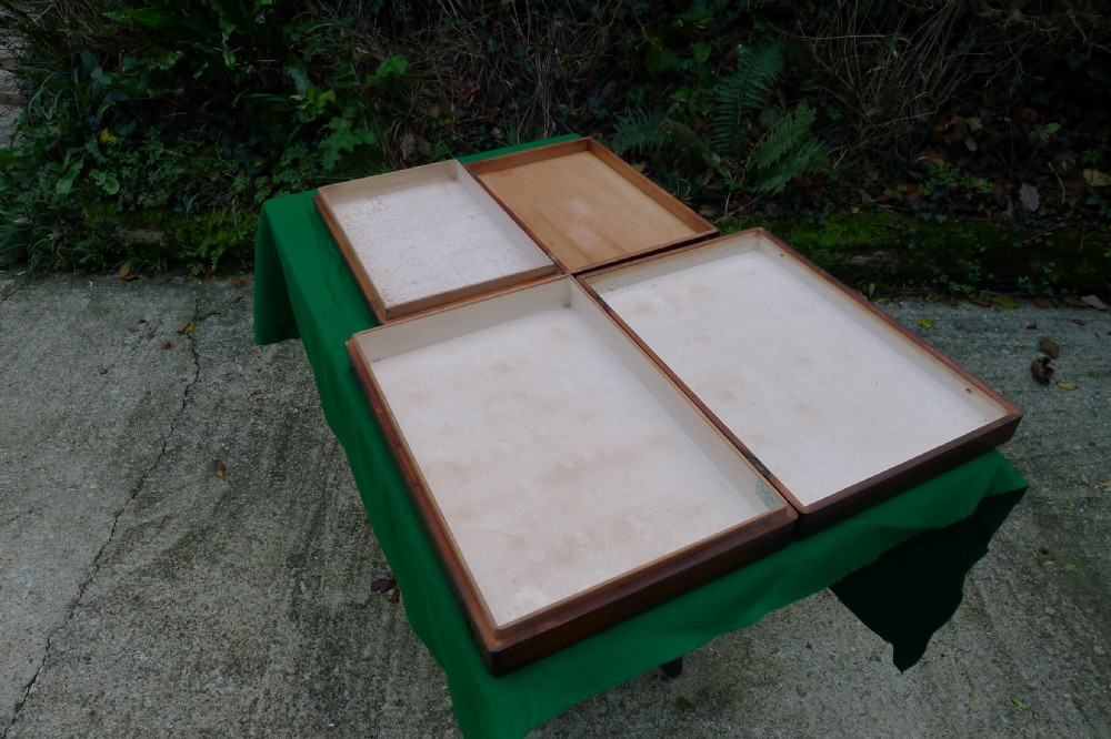 2 GOOD COLLECTORS CABINET STORAGE BOXES. CIRCA 1890. J.T.CROCKETT View XII