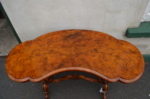 VICTORIAN BURRWALNUT SIDE TABLE - ADDITIONAL PHOTO 3