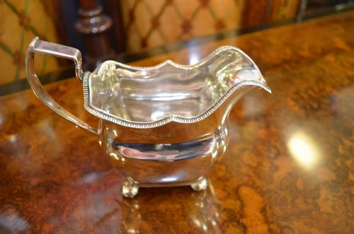 GEORGIAN IRISH SILVER CREAM JUG - ADDITIONAL PHOTO 2