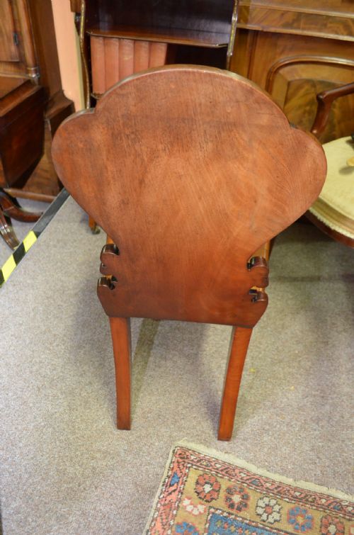 PAIR VICTORIAN HALL CHAIRS - ADDITIONAL PHOTO 3