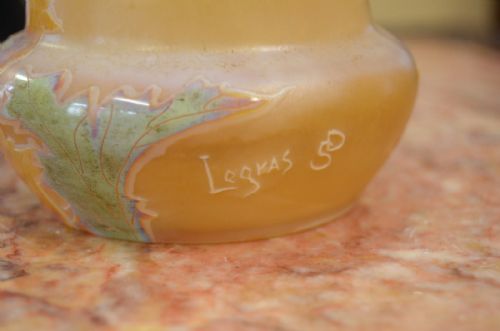 FRENCH GLASS SIGNED LEGRAS - ADDITIONAL PHOTO 1
