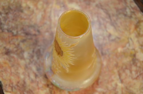 FRENCH GLASS SIGNED LEGRAS - ADDITIONAL PHOTO 2
