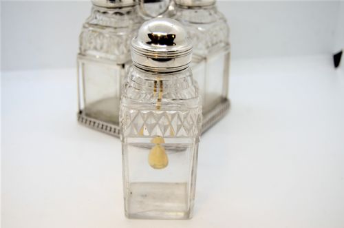 GEORGIAN SILVER CRUET SET - ADDITIONAL PHOTO 2