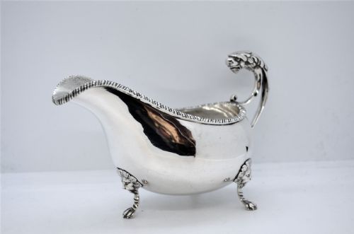 SILVER SAUCE BOAT BIRMINGHAM - ADDITIONAL PHOTO 3
