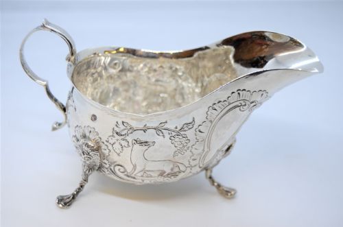IRISH SILVER CREAM JUG - ADDITIONAL PHOTO 1