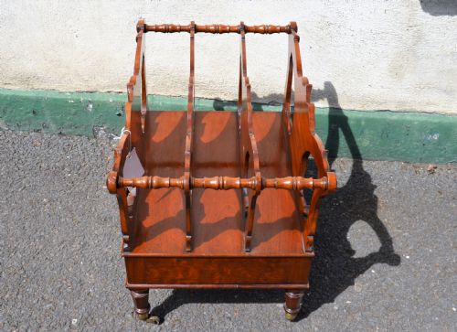VICTORIAN MAHOGANY CANTERBURY - ADDITIONAL PHOTO 2