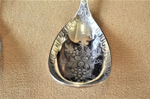 PAIR OF SILVER SERVING SPOONS - ADDITIONAL PHOTO 2