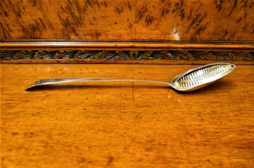 Irish Silver Strainer Spoon