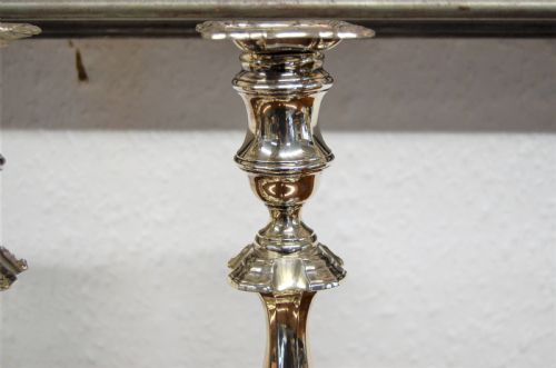 SET OF FOUR SILVER CANDLESTICKS - ADDITIONAL PHOTO 3