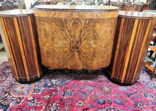 FRENCH ART DECO CALAMANDER MACASSAR EBONY ELEVEN PIECE SUITE - ADDITIONAL PHOTO 1
