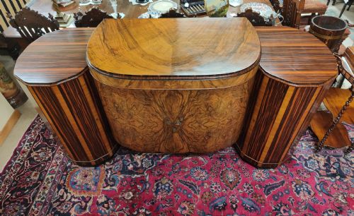 FRENCH ART DECO CALAMANDER MACASSAR EBONY ELEVEN PIECE SUITE - ADDITIONAL PHOTO 2