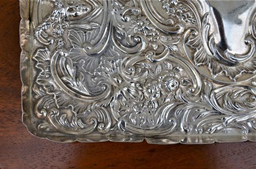 SILVER DRESSING TABLE TRAYBY WILLIAM COMYNS SILVERSMITH - ADDITIONAL PHOTO 2