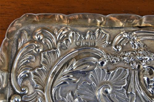 SILVER DRESSING TABLE TRAYBY WILLIAM COMYNS SILVERSMITH - ADDITIONAL PHOTO 4