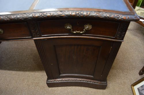 MAHOGANY PARTNERS DESK - ADDITIONAL PHOTO 3