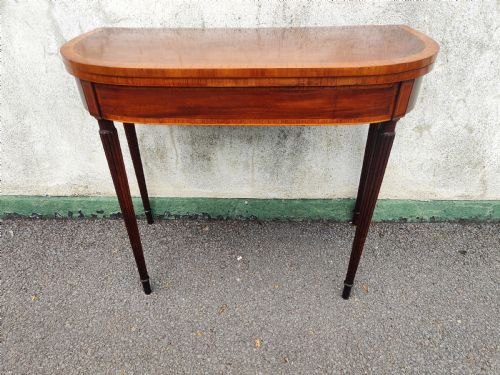 GEORGIAN MAHOGANY CARD TABLE - ADDITIONAL PHOTO 1
