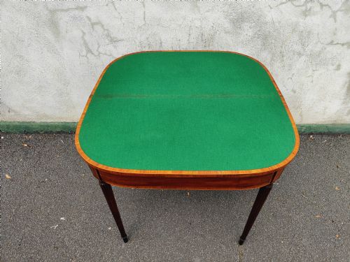 GEORGIAN MAHOGANY CARD TABLE - ADDITIONAL PHOTO 3