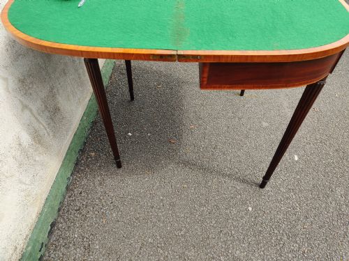 GEORGIAN MAHOGANY CARD TABLE - ADDITIONAL PHOTO 4