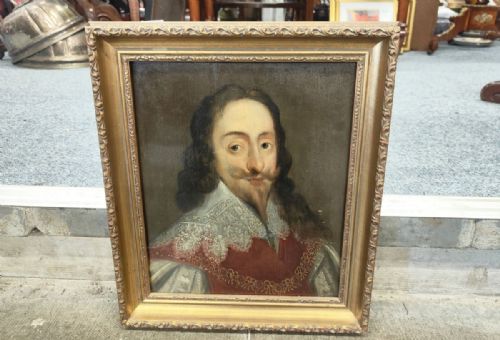 CHARLES I PORTRAIT IN GILT FRAME - ADDITIONAL PHOTO 1