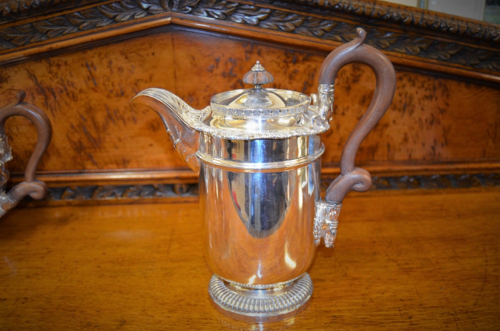 Four piece silver tea service View III