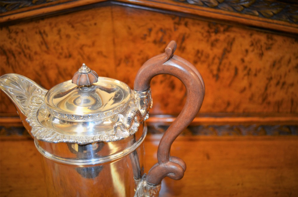 Four piece silver tea service View VII