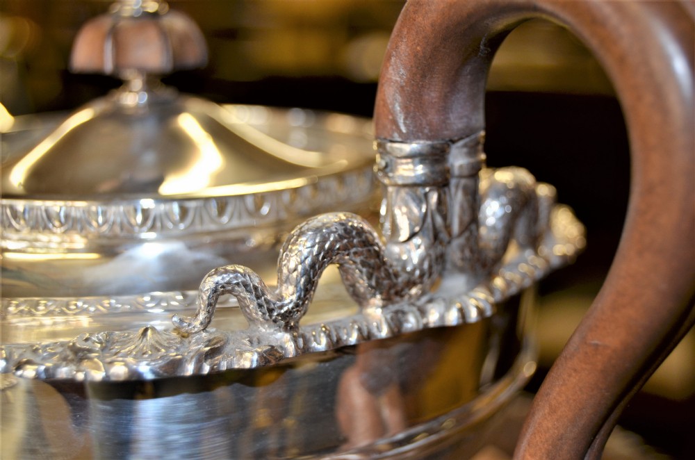 Four piece silver tea service View II