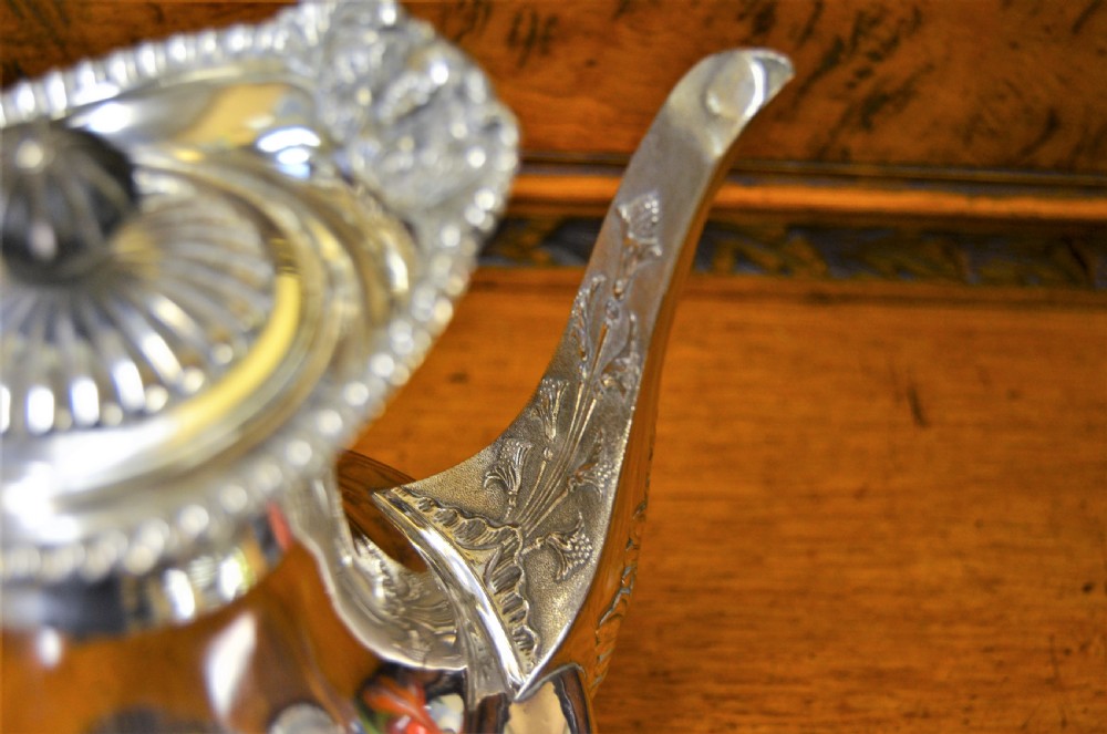 Silver coffee pot View III
