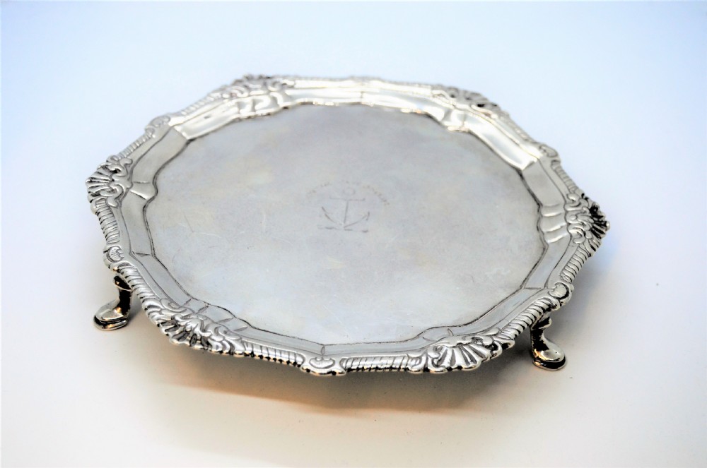 18th Century irish silver salver