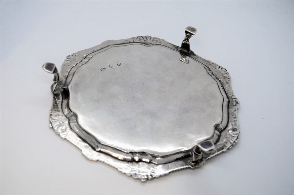 18th Century irish silver salver View III