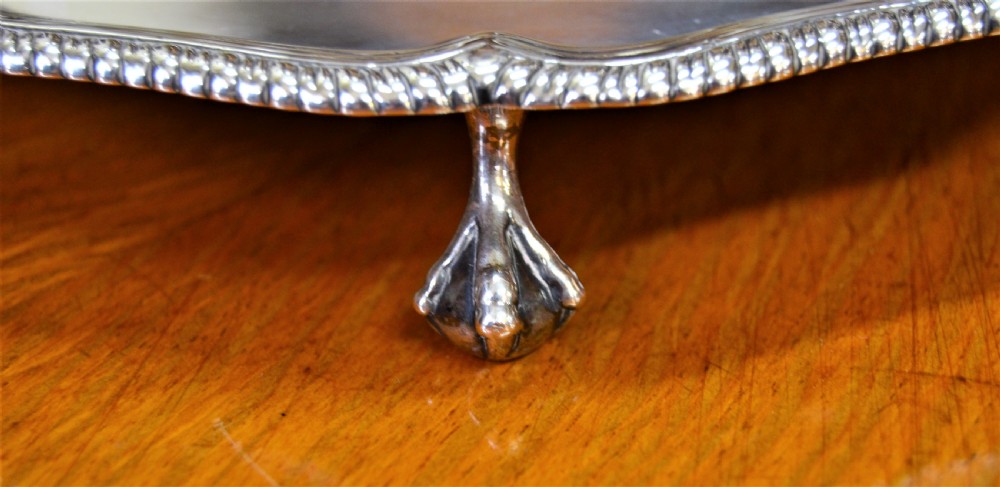 18th century silver salver View III
