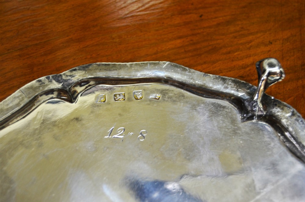 18th century silver salver View V